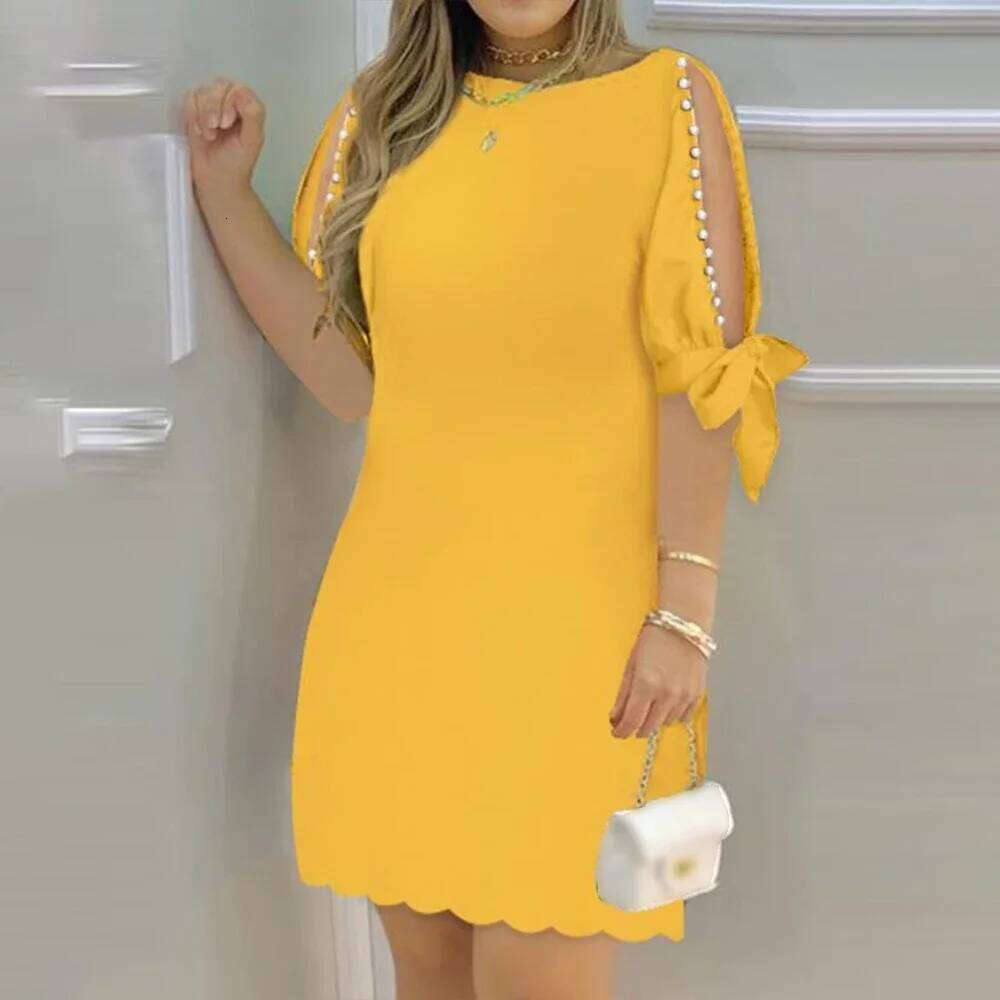 Designer Clothing 2025 Sexy Hip High Waist Women 2025 Summer Elegant Party Short Sleeve Formal Occas Dress Female Clothing Vestido Mini Skirt