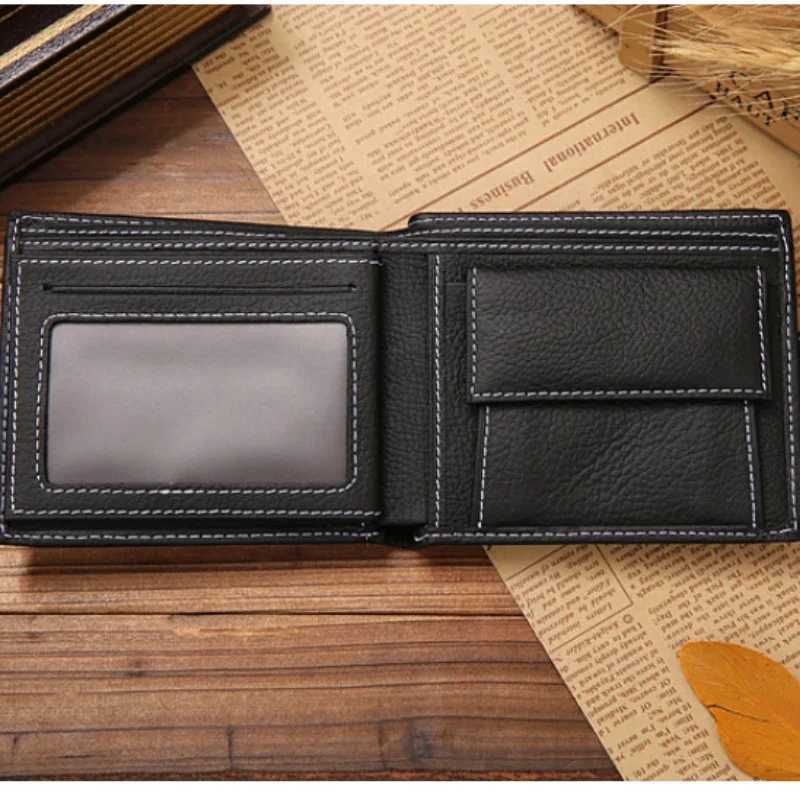 Wallet Mens Clip-on Cowhide Wallet Mens 2023 Coin Purse Small Clutch Bag Mens Coin Purse Coin Purse Short WalletXJ250806