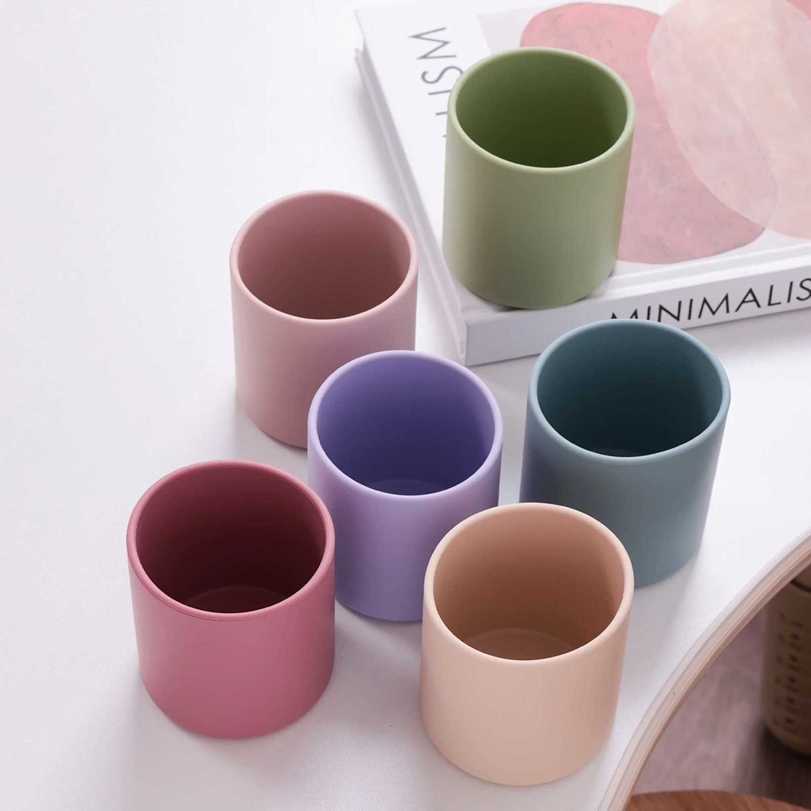 1PCS Food Grade Silicone Baby Training Cup BPA Free Feeding Liquid Cup Infant Self Feeding Weaning Drinking Practice Tableware X250806