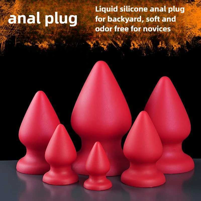 6 Sizes Huge Anal Plug Comfortable Silicone Anal Dildo Suction Cup Big Butt Plug Anal Dilator Adult Anal Sex Toys for Women Anus XJ250806