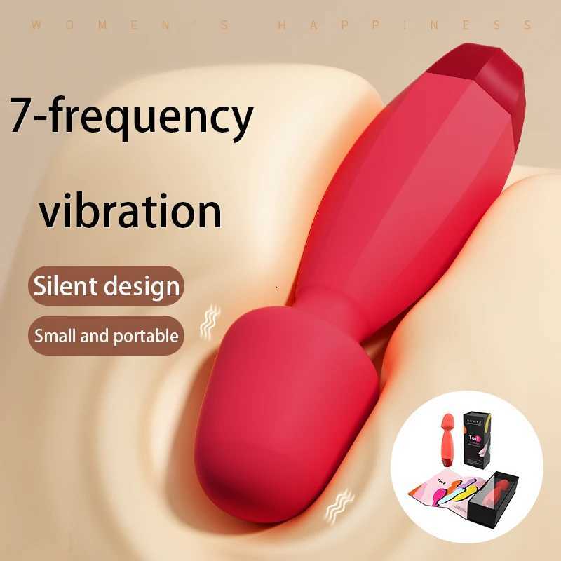 Female Adult Sex Toys Handheld Magic Wand Vibrator 7 Frequency Vibration Clitoral Stimulation Waterproof Adult Products XJ250806