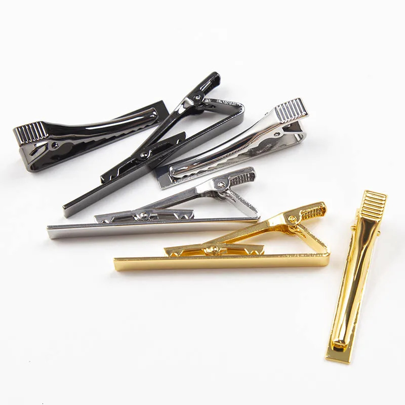 Tie Clips for Mens Metal Necktie Bar Dress Shirts Tie Pin for Wedding Ceremony Metal Silver Color Tie Clip Man Accessories 250806