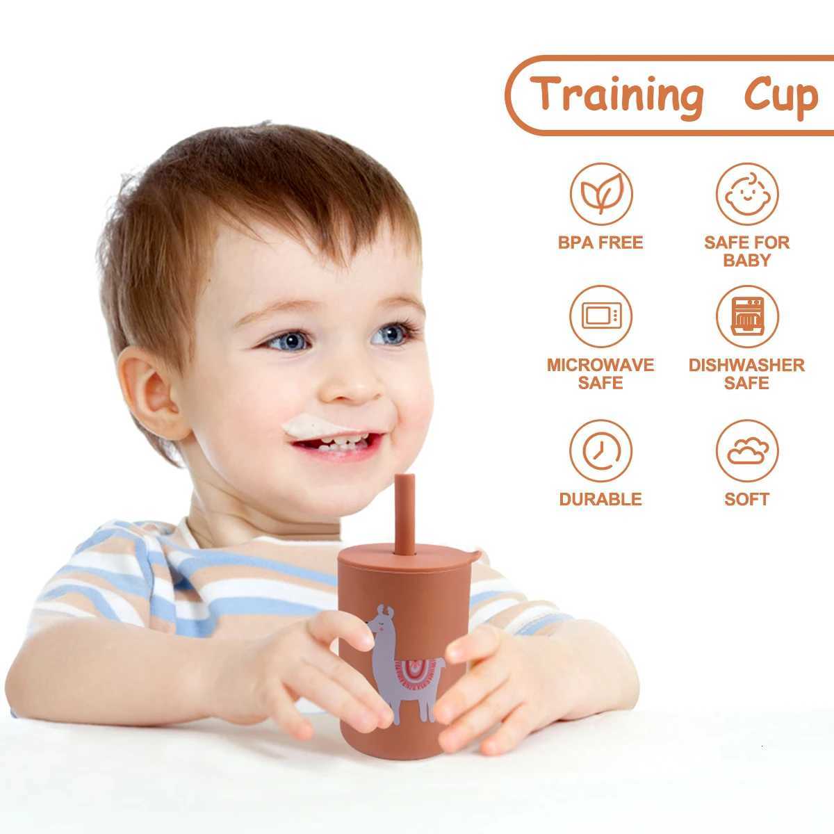 1pc 150ml Portable Childrens Straw Cup 5oz Kids Beginner Drinking Cup With Silicone Straw Practical Feeding Cup For Baby X2508061