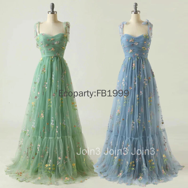 New Women Elegant Evening Party Dress Mesh Strap Sleeveless Lace Embroidery Dubai Banquet Gown Prom Dresses Female Vestidos