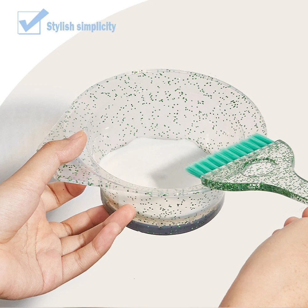 2Pcs Salon Hair Colour Mixing Dyeing Kit Professional Hair Coloring Applicator Coloring Kit for DIY Hairdressing Tools 250805