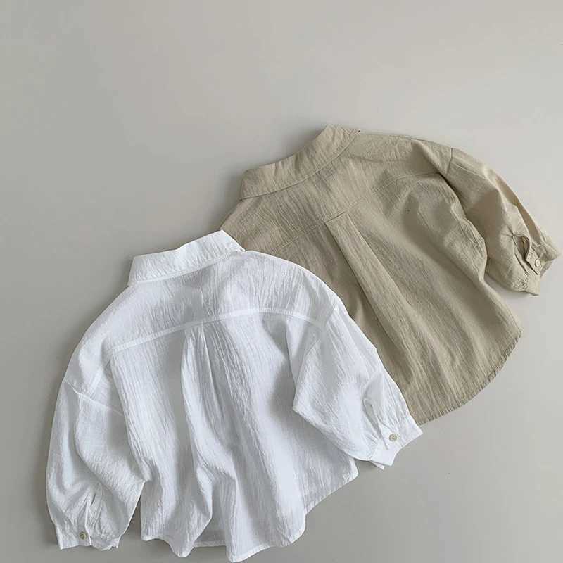 2024 Summer New Childrens Long Sleeve Shirt Super Soft Girls Boy Long Sleeve T-shirt Sun Protection Top X250806