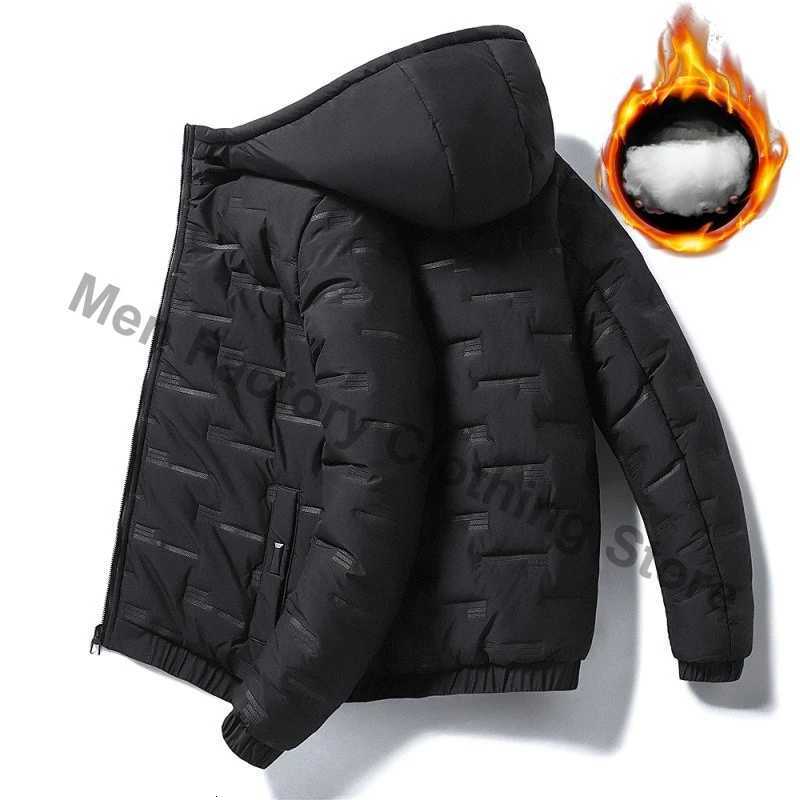 Winter Trendy Parkas Cotton-Padded Coats Jacket Men Parkas Outdoor Hooded Coat Casual Windbreaker Thick Warm Coat Men Jacket W250806