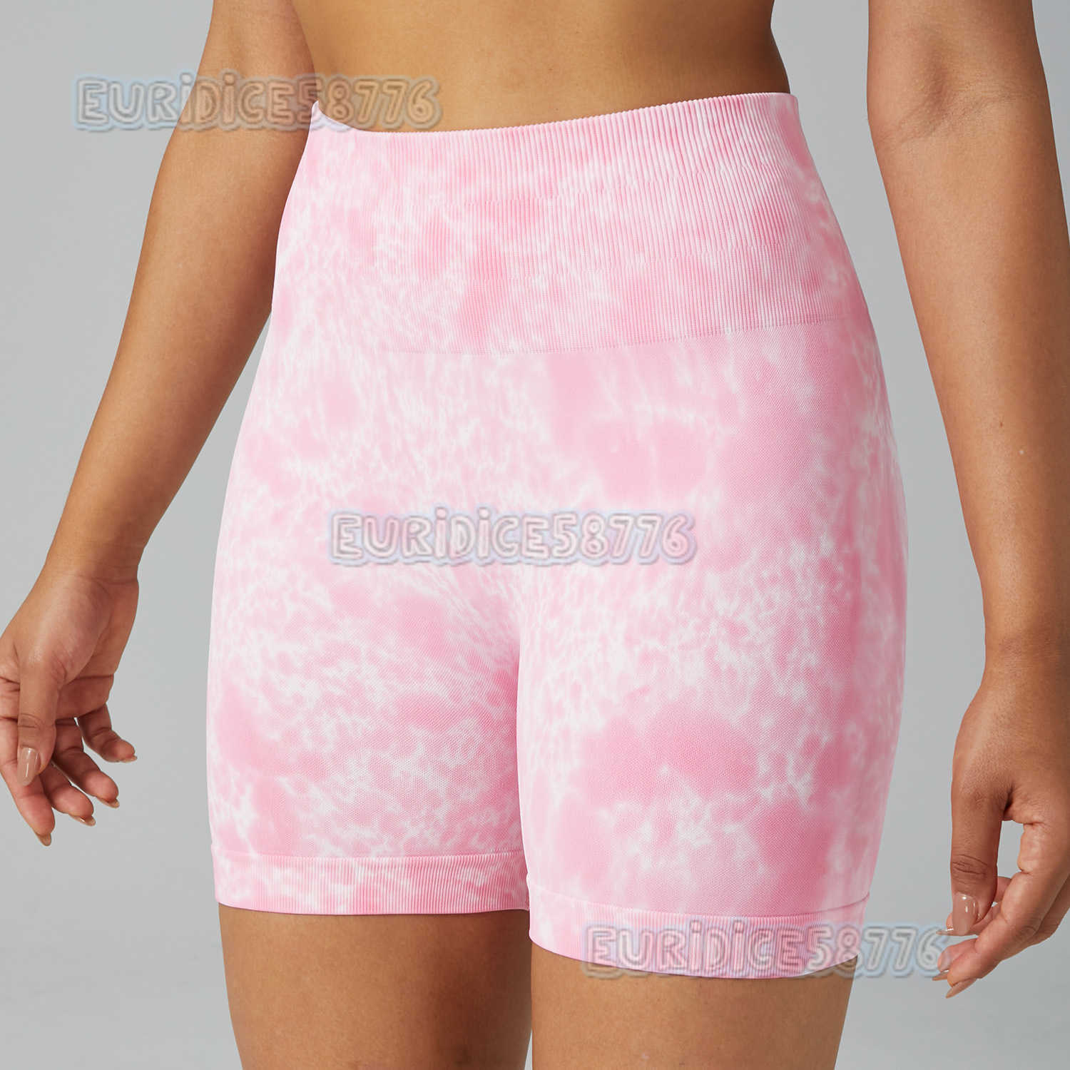 High Waist Seamless Fitness Elastic Hip Lift Breathable Tight Three-point Outdoor Sports Shorts Leggings Women H250806