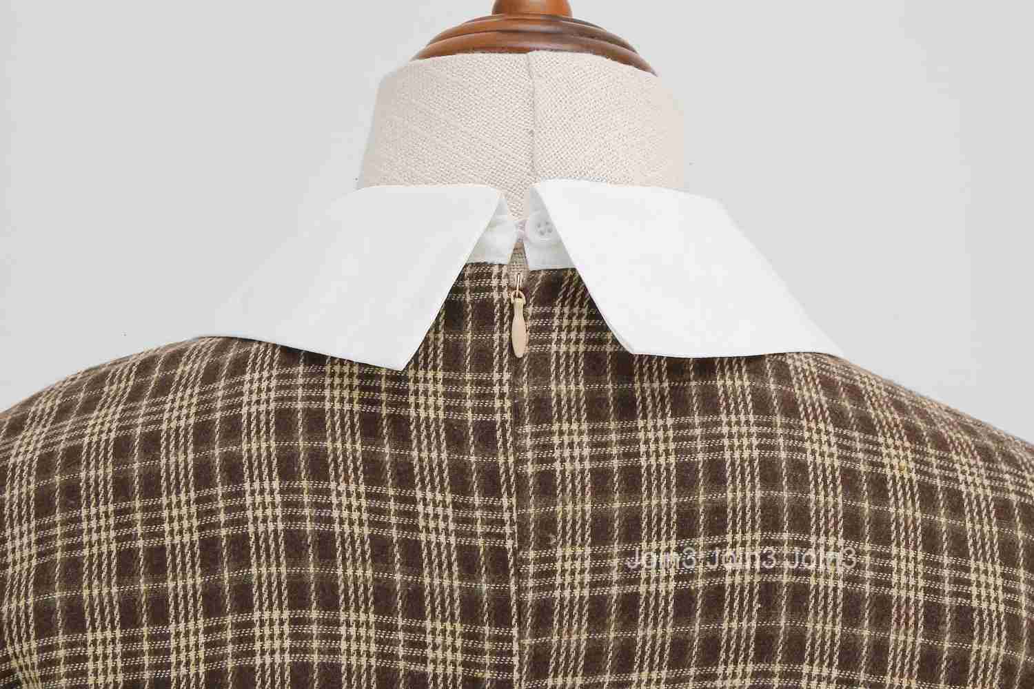 Women Vintage Plaid Dress With Bow Elegant Cocktail Party 1950s Swing Rockabilly Dress Audrey Hepburn Autumn Spring Dress