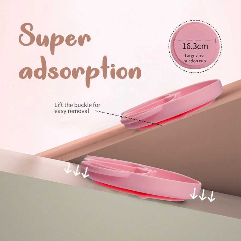 1 Set Baby Silicone Plate Cartoon Bear Shape BPA Free Baby Tableware Spoon Anti-Hot Training Plate Kids Feeding Bowl X250806