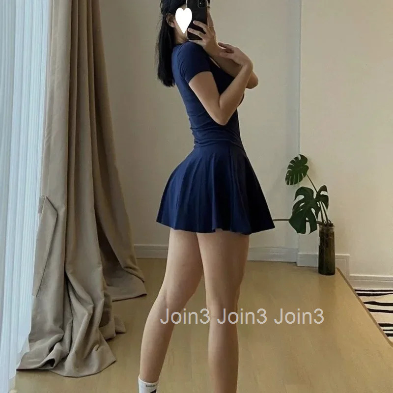 Elegant Dress Black Square Collar Womens Summer New Style Mini Skirt Fashionable Casual Day Dress