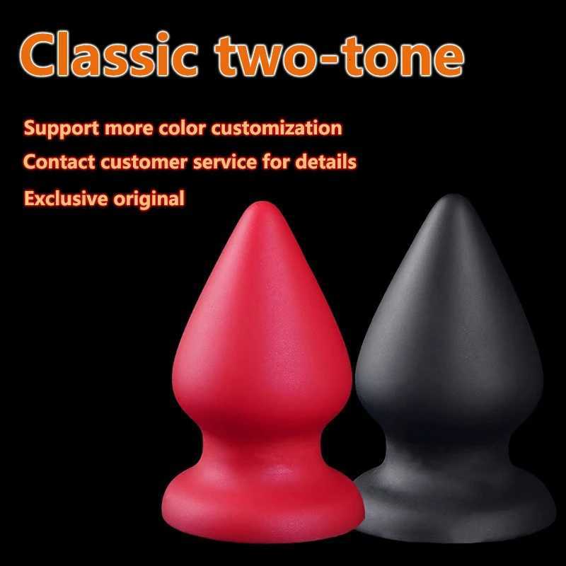 huge Butt Plug Silicone Anal Plug with Suction Cup Oversize Male Prostate Stimulation Female Vaginal Massage Dilator Adult Sex ToysXJ250806