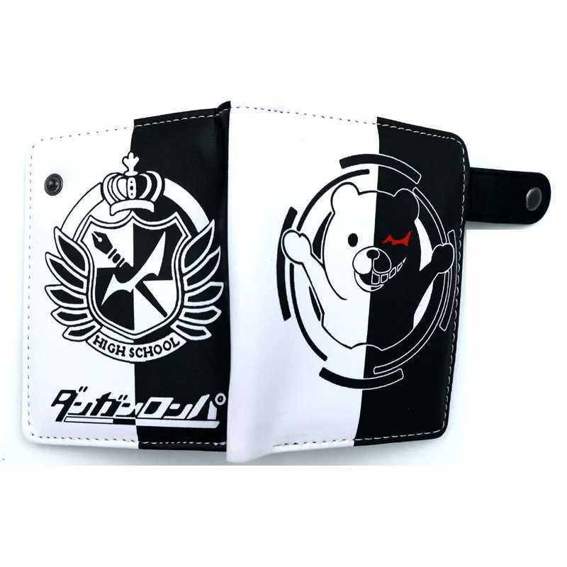 Anime Danganronpa Men Wallets Monokuma Cartoon Short Purse With Coin BagXJ250806