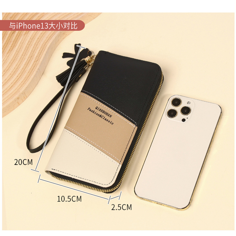 New Women's Long Ins Versatile Fashion Korean Style Ladies Zipper Large Capacity Clutch Wallet for Women