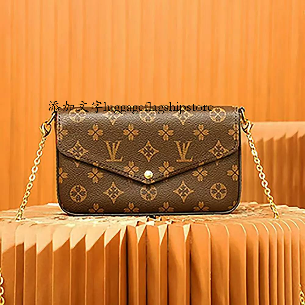 Designer Bag 3 Multifunctional Pocket Chain Bag Leather Handbag Crossbody Bag Fashionable Women's Shoulder Bag Women's Handbag Luxury Bag Wa