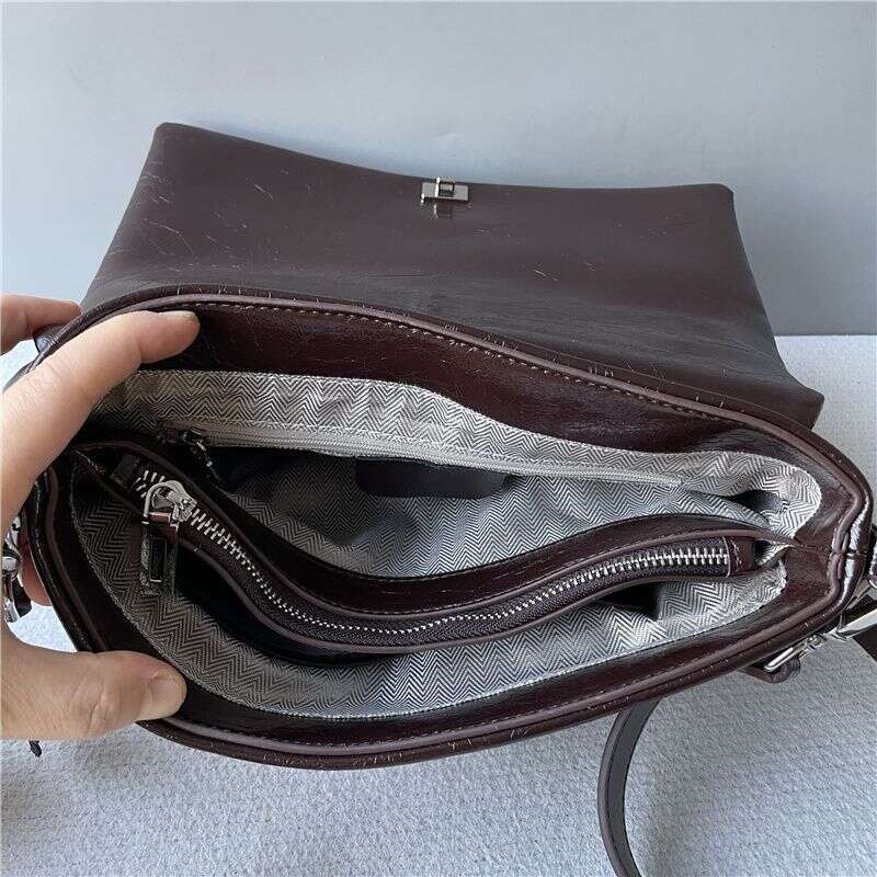 Designer Bag Tote Shoulder Bag High Quality Top Layer Oil Wax Cowhide Handbag Crossbody Commuting Versatile Large Capacity Fashion Women S