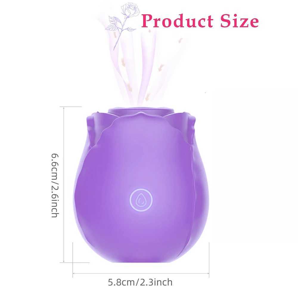 Rose Sex Toy with Tongue Vibrator for Women 7 Modes G Spot Nipple Stimulation Vibrating Clitoral Powerful Vacuum Vibrator XJ250806