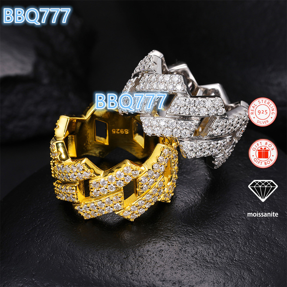 2025 Vvs Moissanite Ring 925 Sterling Silver Rings for Men 18k Gold Plated Fine Fashion Jewellery Diamond for Women Men