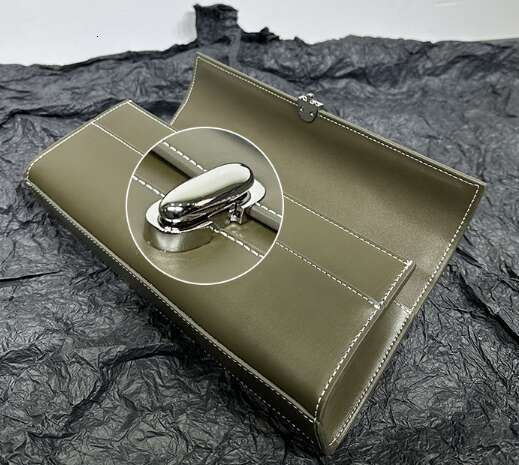 Hot Selling Genuine Leather Tote Women's Simple Handbag Small Square Bag Baguette Bags High Quality Savette Symmetry Slim Row Bag Designer Bags