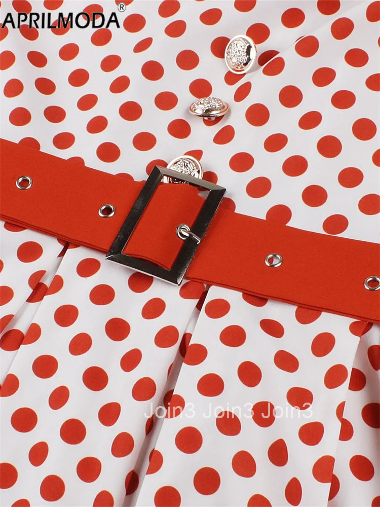 Peter Pan Collar Kawaii Vintage Swing A Line Casual Dress for Summer Polka Dot Print Patchwork Elegant Office Wear Holiday Dress