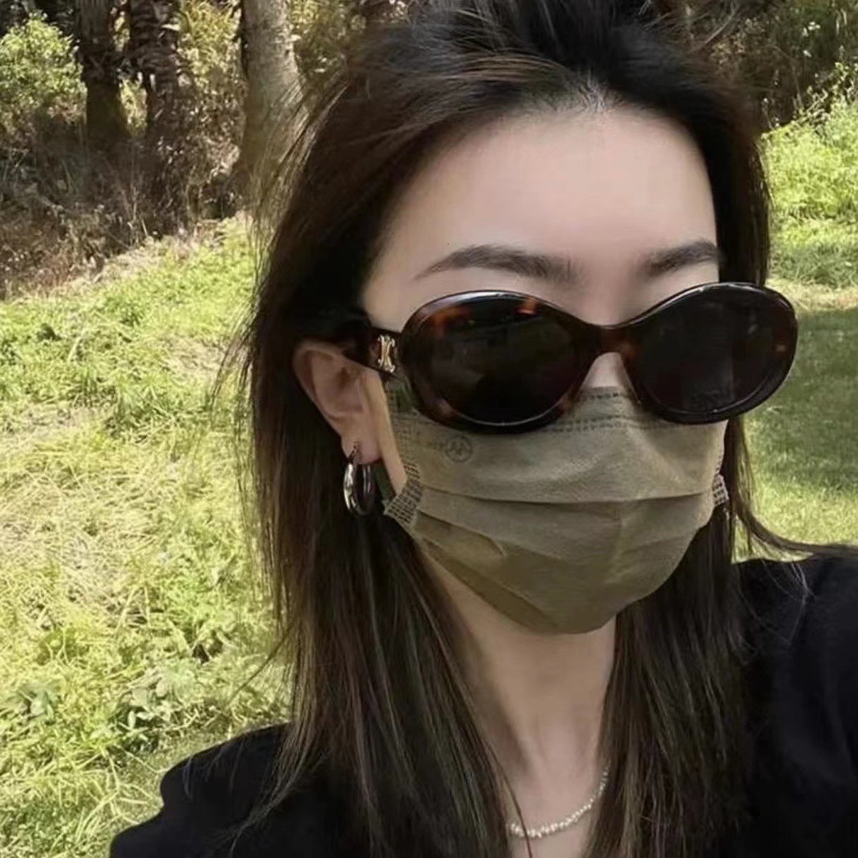 Free Shipping 2025 New Designer Sunglasses American Style Sunglasses For Women Retro Cat Eye Black High-end Glasses Internet Celebrity Hot-selling Sun