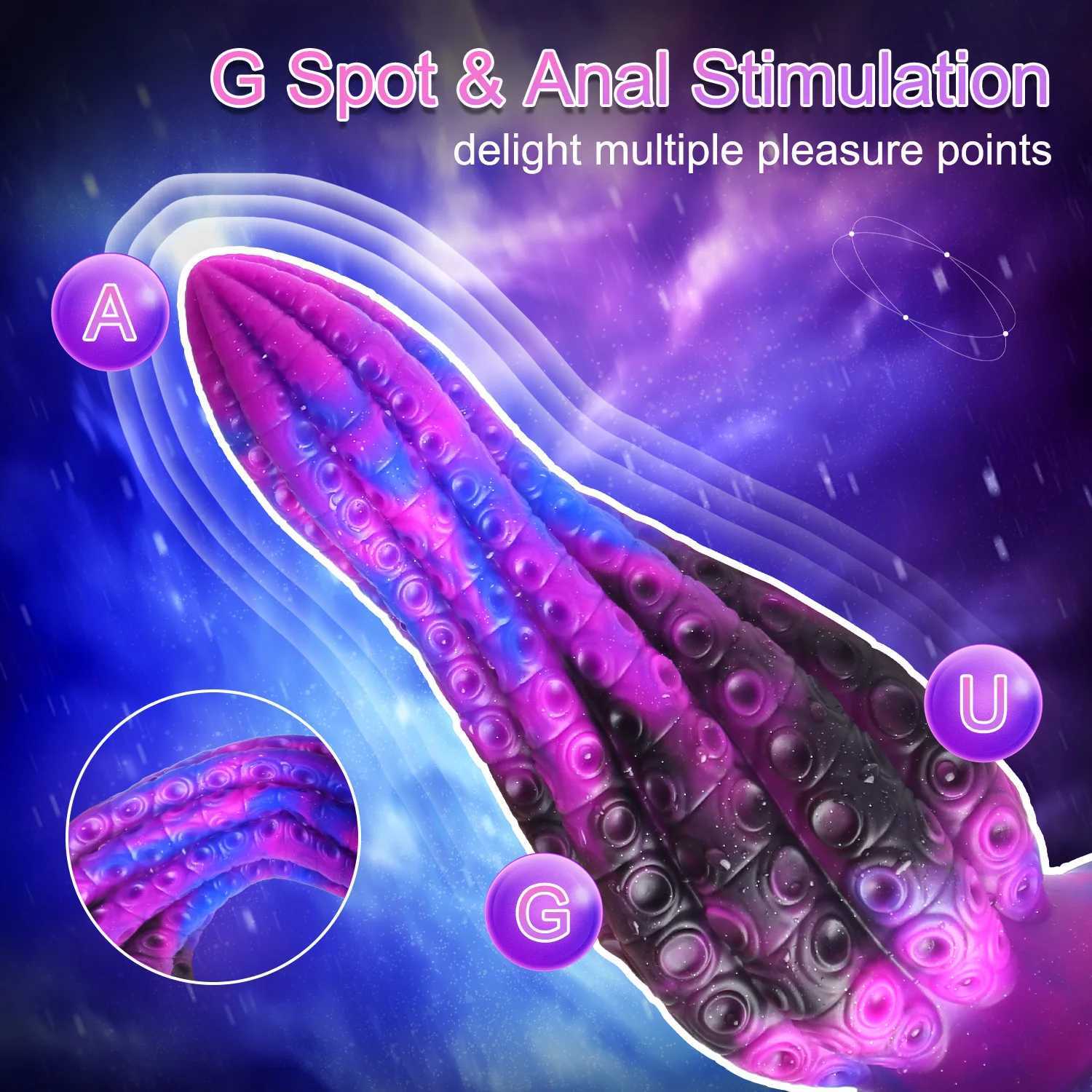 Fantasy Octopus Tentacles Anal Plug Anal Play Big Dildo Butt Plugs Female Masturbation Dilator Men Women Sex Toys For Adult Gay XJ250806