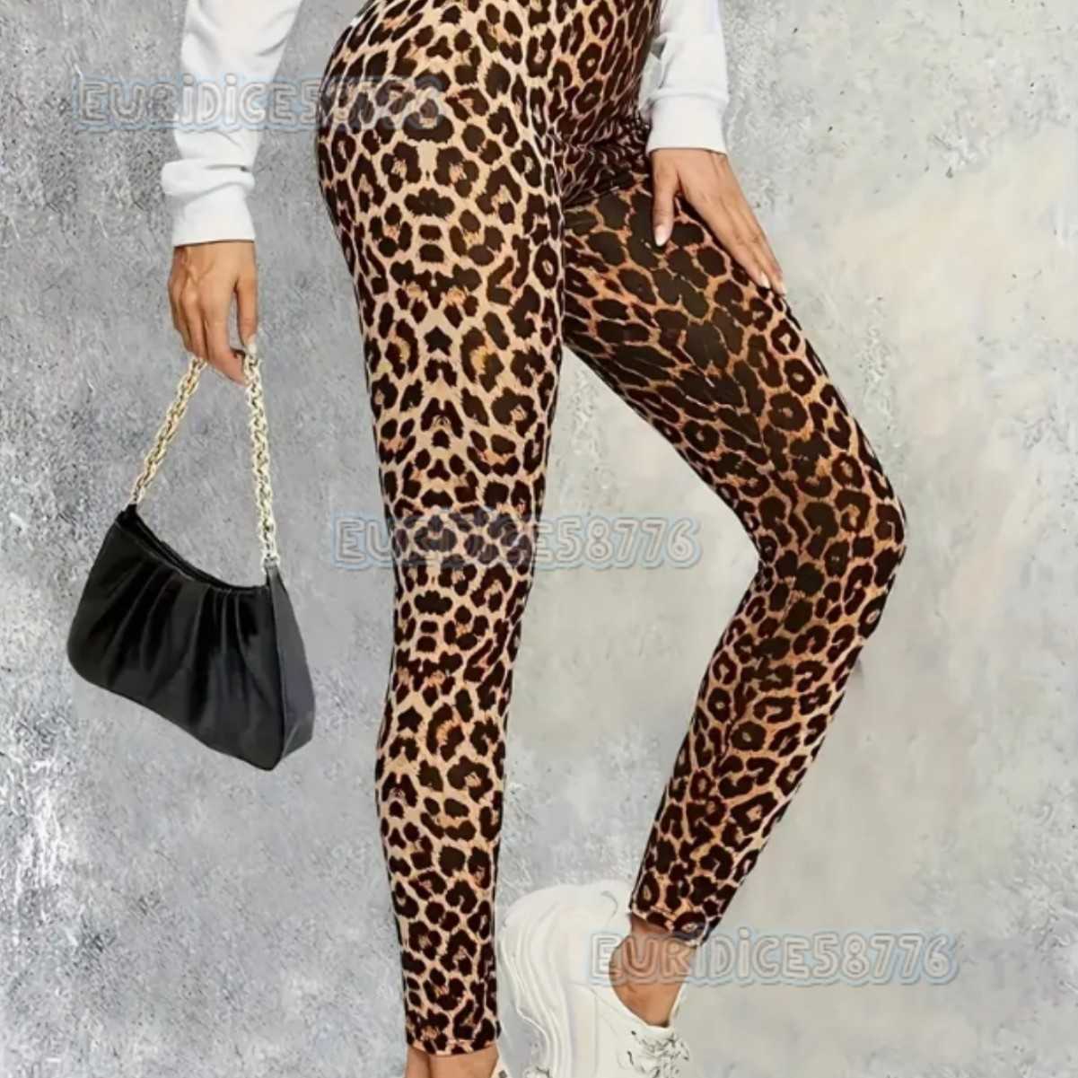 2025 New Leopard Print Womens Yoga Pants Outdoor Sports Shaping Tight Peach Hip Yoga Outfit Set H250806