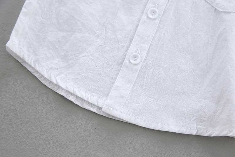 New Children SOLID WHITE Boys/Girls Shirts Kids Tops Boys/Girls Long Sleeve Baby Wedding Clothing Baby Top Tee Shirts 0-4 Years X250806