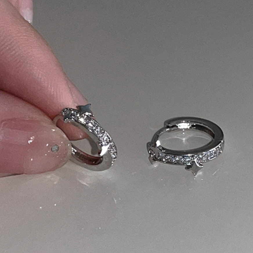 Free Shipping Designer Luxury Jewelry New Women's High-end Zircon Earrings Niche Sense Pure Silver Needle Ear Accessories