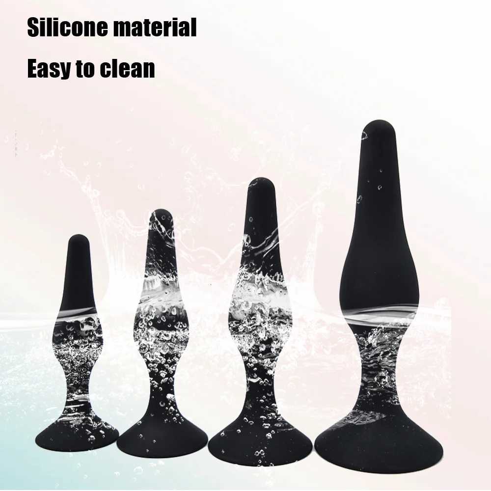 4 Size Big Anal Beads Set Prostate Massager Anal Plug Huge Anus Stimulator Butt Plugs Erotic Sex Toys For Men Women Sex Shop XJ250806
