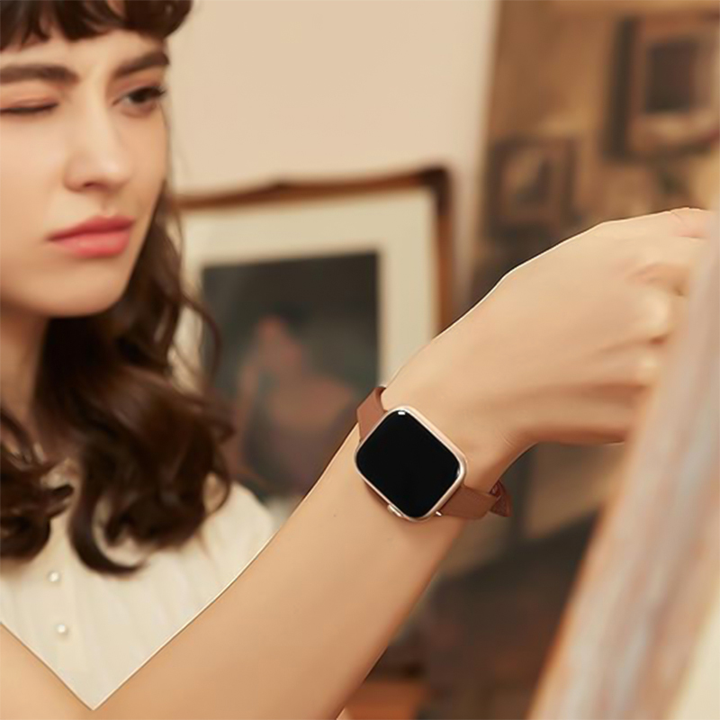 Premium Sleek Leather Band - Waterproof Compatible with Various Size Watches - QBD