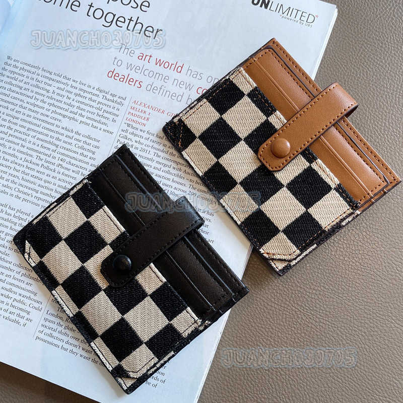 2025 New Small Card Holder for Women Exquisite Compact Drivers Card Multi-functional Canvas Card Clip H250806