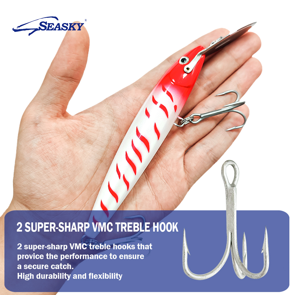Seasky YD135 30g Trolling Minnow Bait - Durable ABS Material for Deep Water Tuna & Bass Angling
