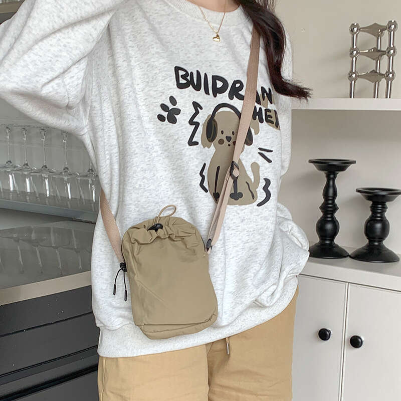 2024 Lightweight Ultra-Thin Canvas Small Bag Minimalist Style Crossbody Coin Purse Unisex Phone Pouch