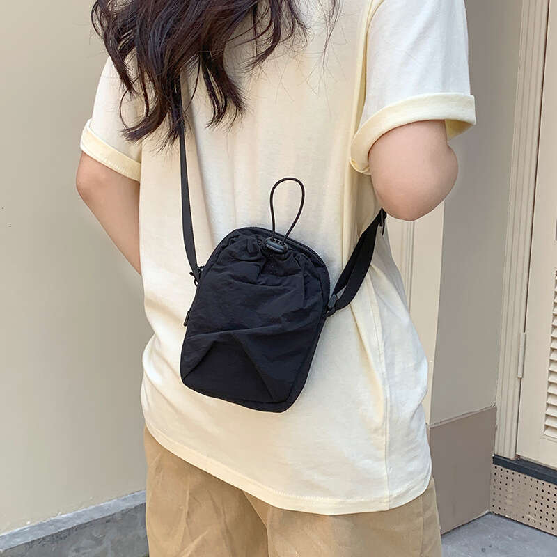 2024 Lightweight Ultra-Thin Canvas Small Bag Minimalist Style Crossbody Coin Purse Unisex Phone Pouch