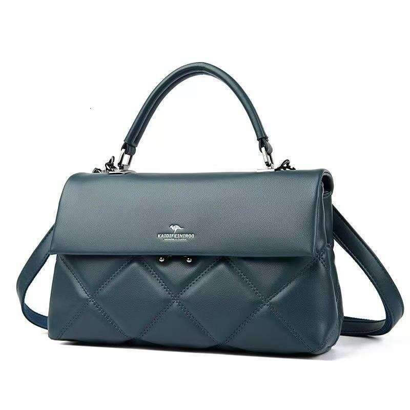 Designer Neonoe Flower Print Ladies' Tote Bag - Authentic Leather with Chain Strap