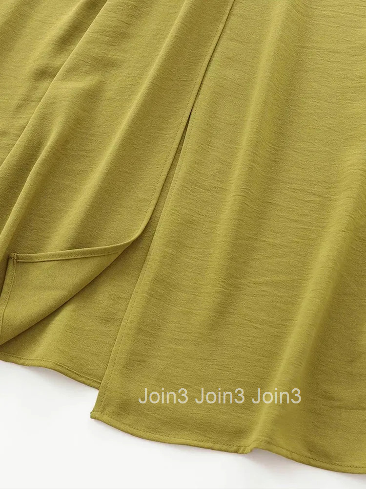 Womens Autumn and Winter New Arrivals Fashion Temperament Open Design Buckle Decoration Sleeveless Long Dress