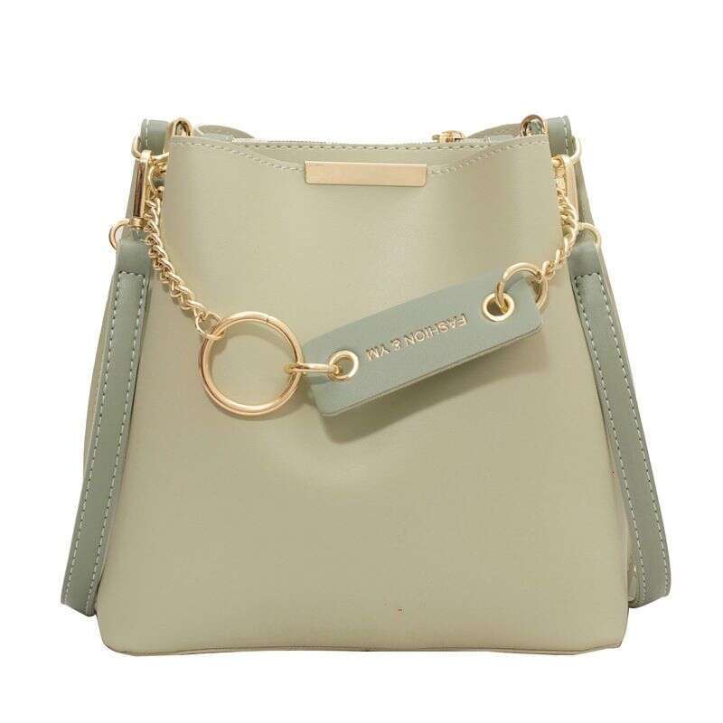 Women's Popular Crossbody Female Bucket Fashion Texture Solid Color Shoulder Bag