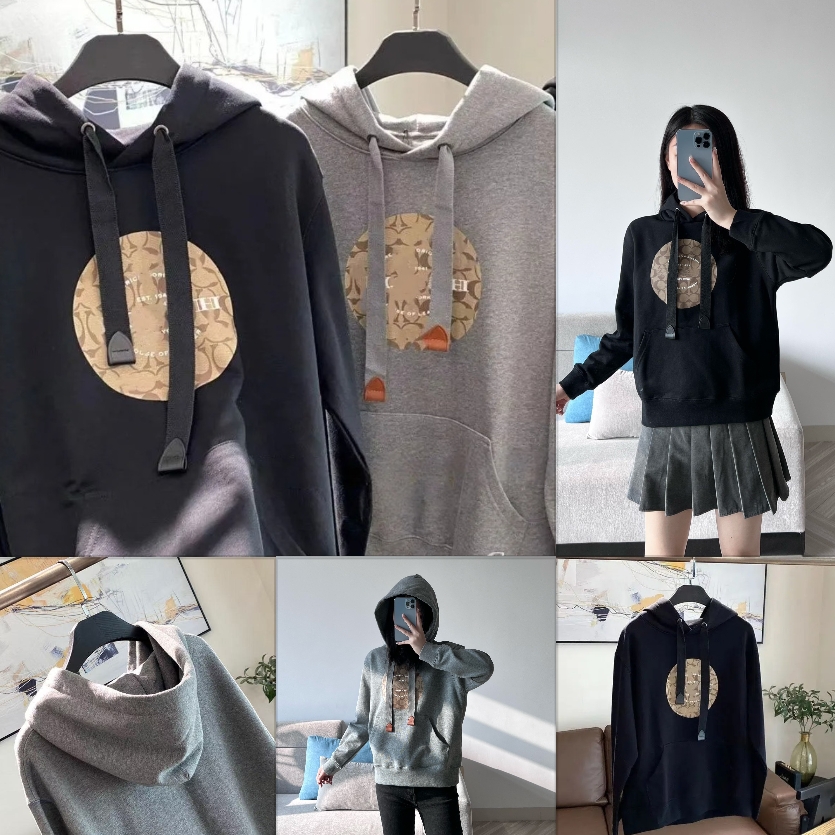 Men's Hoodie Designer Letter Printed Unisex Casual Loose Hooded Sweatshirt Spring Autumn Long Sleeve Pullover Tops