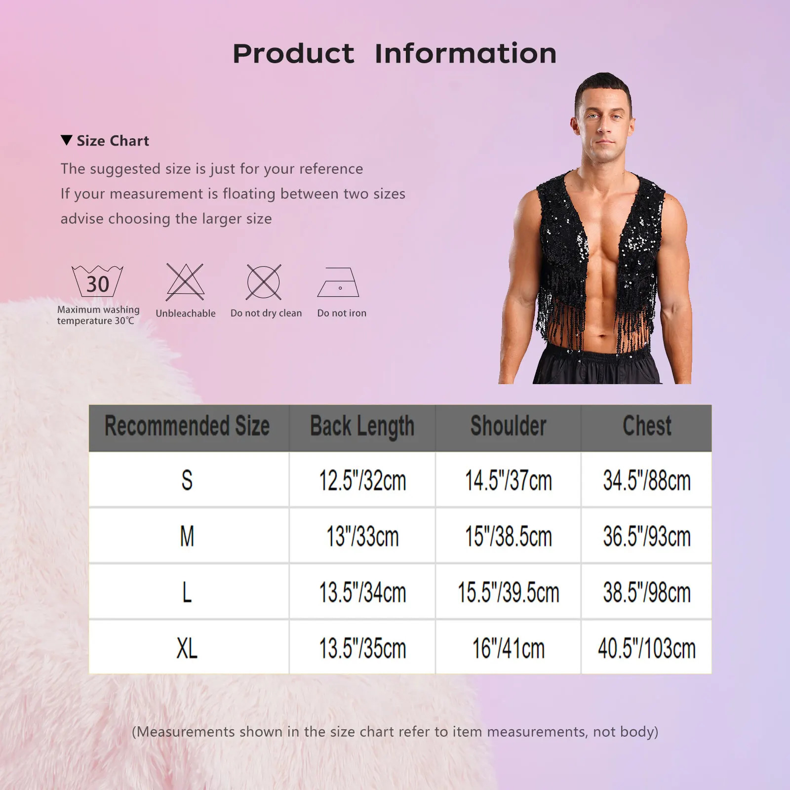 Mens Cowboy Western Costume Shiny Vintage 70s Disco Costumes Fringe Sequin Waistcoat Sleeveless Open Front Cropped Vest Cardigan 250805