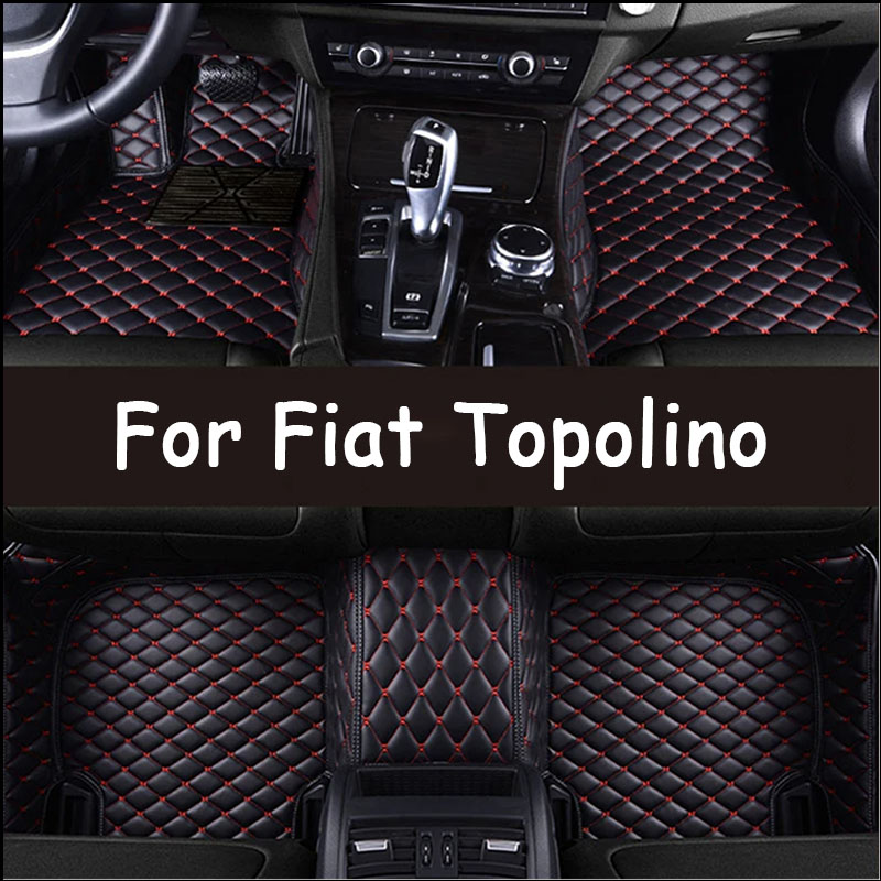 Car Floor Mats For Fiat Topolino 500 2012 2011 Auto Interiors Accessories Styling Custom Foot Rugs Products Replacement Parts