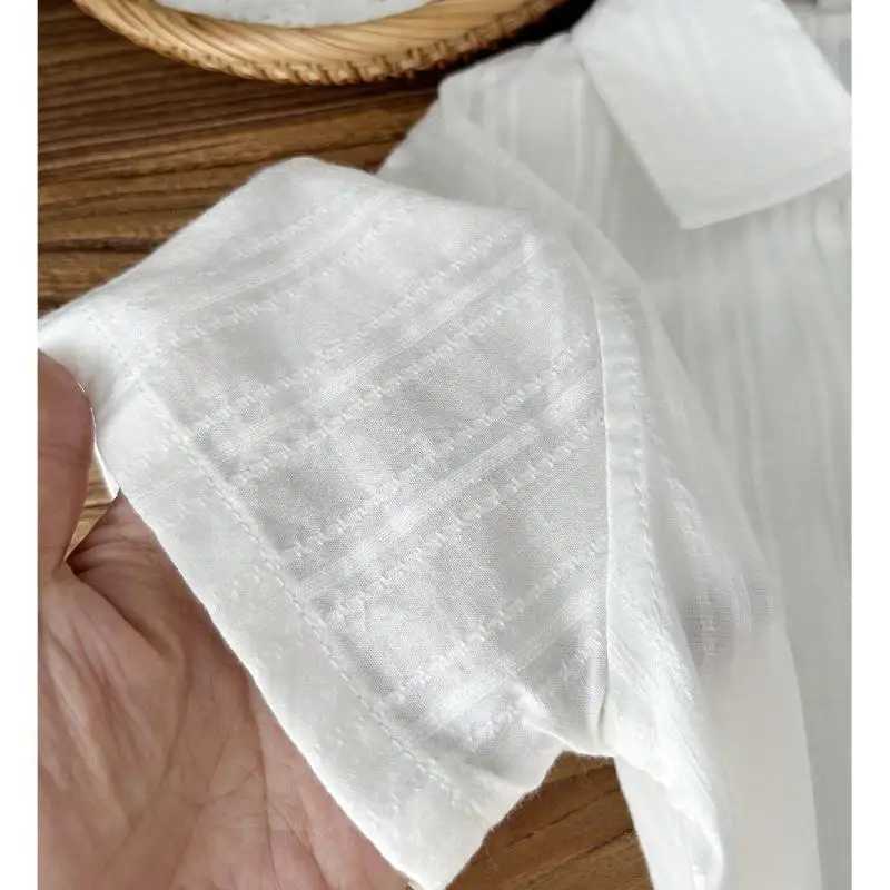 2024 Korean Boys New Summer Short Sleeve Stylish Loose Casual Polo-Neck Button Screw Thread Cartoon Embroidery Shirt Tops X250806