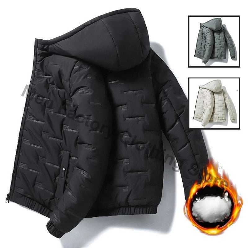Winter Trendy Parkas Cotton-Padded Coats Jacket Men Parkas Outdoor Hooded Coat Casual Windbreaker Thick Warm Coat Men Jacket W250806
