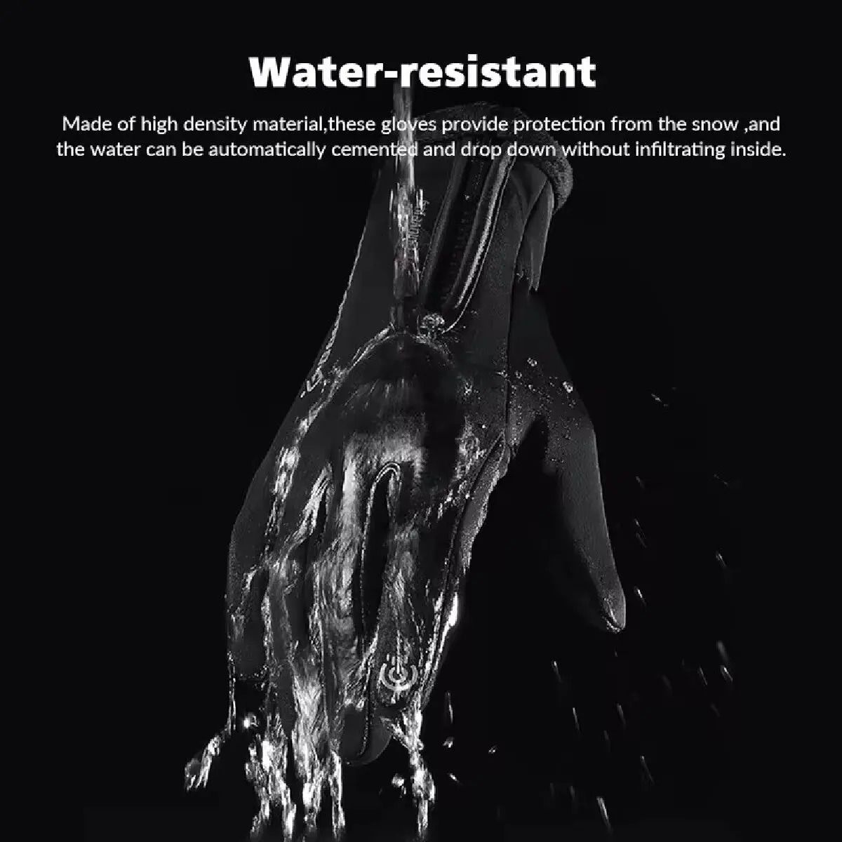 Outdoor Winter Gloves Motorcycle Gloves With Fleece Lined Touch Screen Snow Glove Waterproof Thermal Gloves For Riding 250806