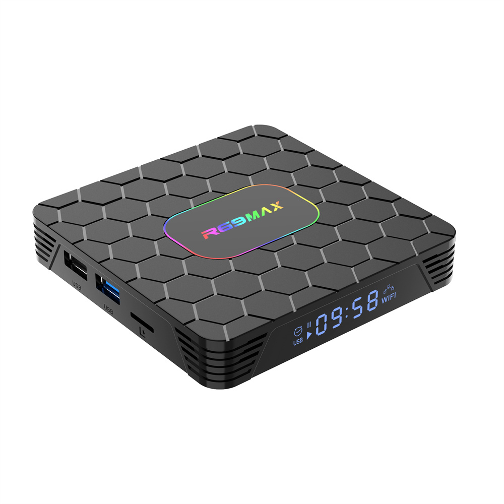 R69 Max Android 14 Smart TV Box Rockchip RK3528 Quad core 4gb RAM 32GB 64GB ROM 8K HD BT 5.0 Media Player Set Top Box