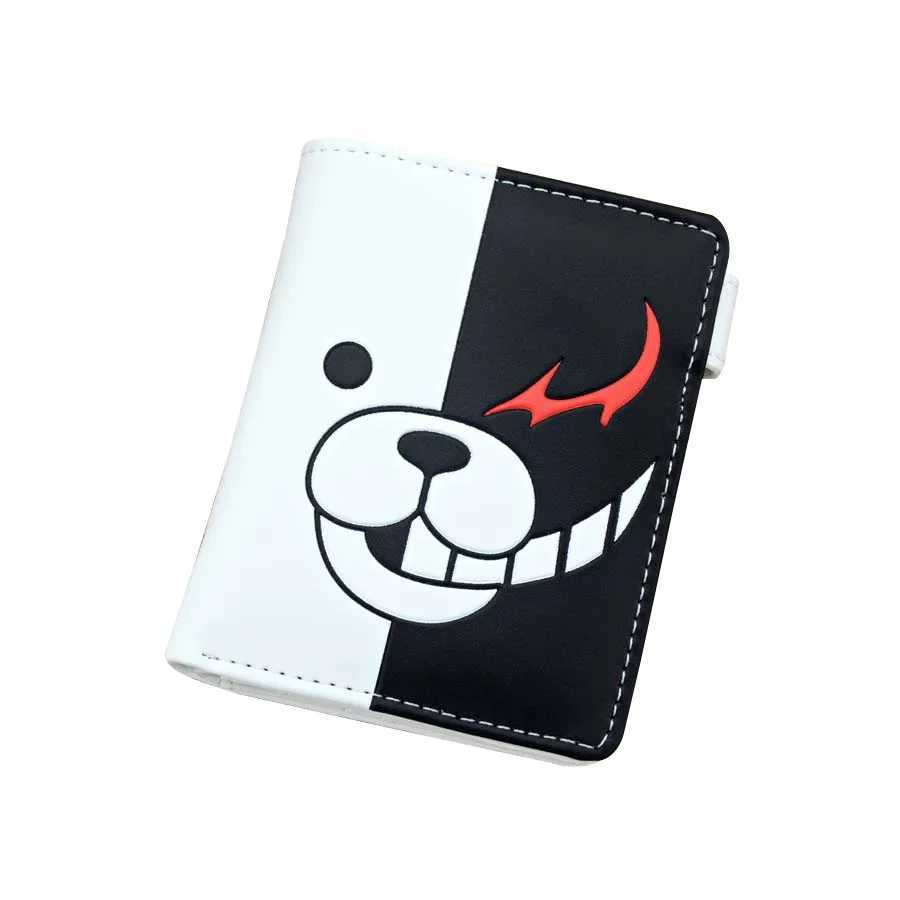 Anime Danganronpa Men Wallets Monokuma Cartoon Short Purse With Coin BagXJ250806