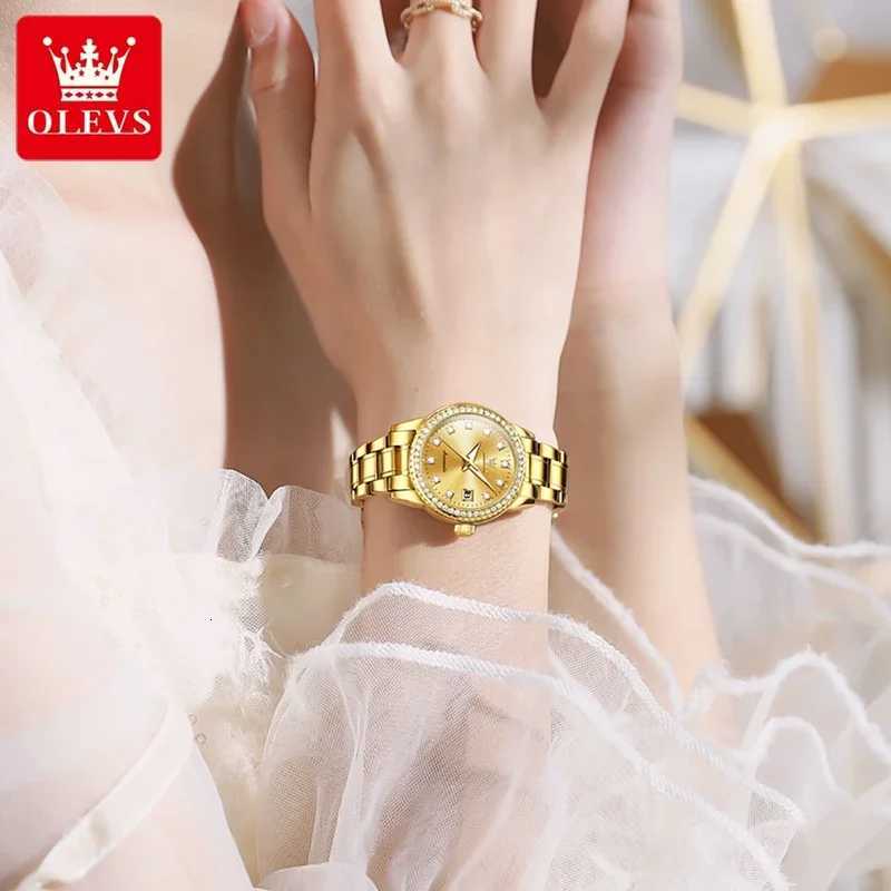 OLEVS-7003 Automatic Mechanical es Women Waterproof Luminous Calendar Women Wrist Luxury 2023 W250806