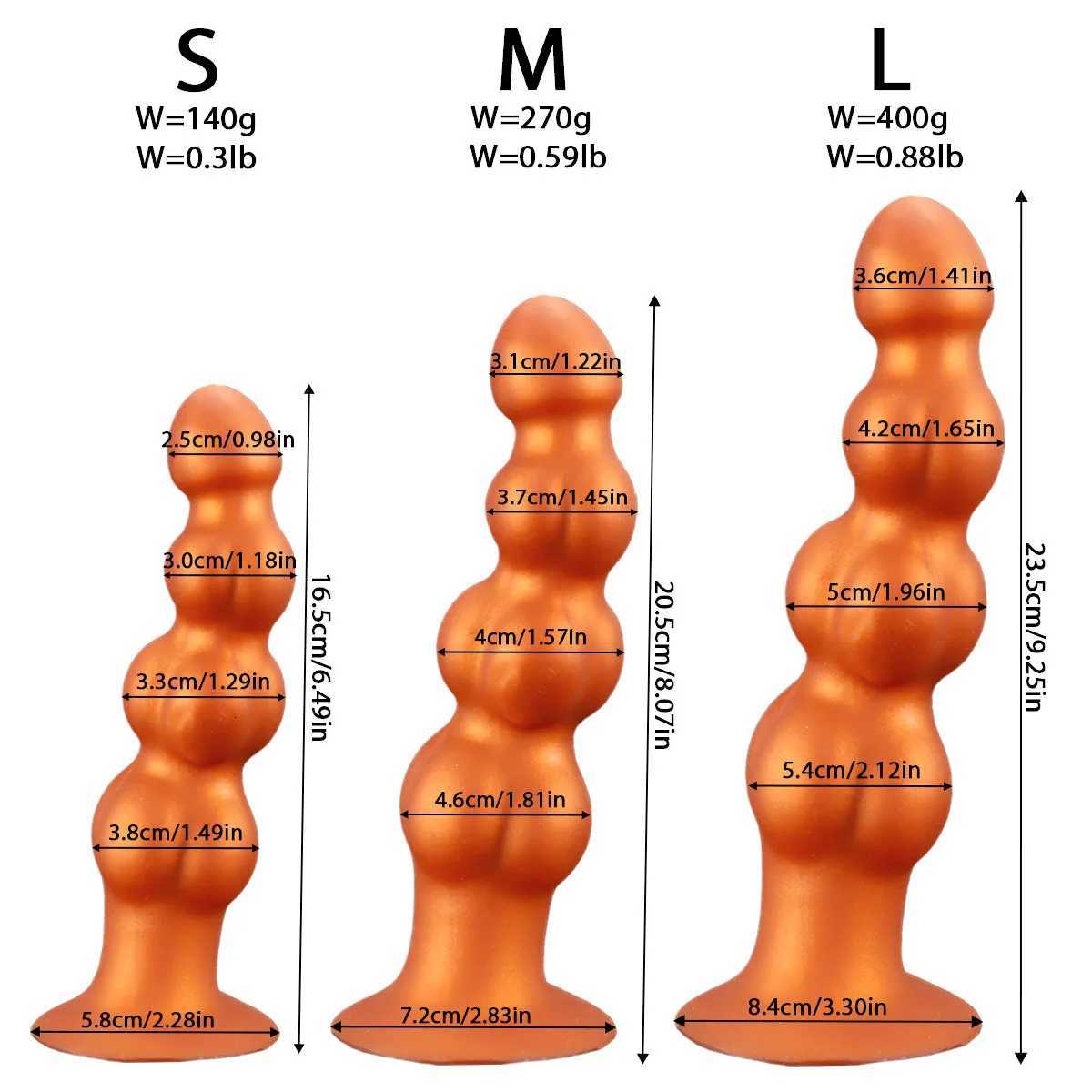 Anal Beads 4 Balls Silicone Butt Plug Adult Sex Toys for Women Men Prostate Massage Vaginal Ball Anal Stimulation Deep Dildos XJ250806