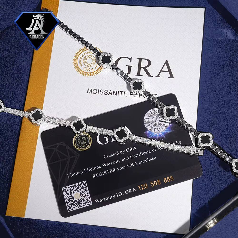 Stylish 3mm Moissanite Tennis Bracelet with DiamondCut Contrast Glimmering on 925 Silver Chain for Any Occasion