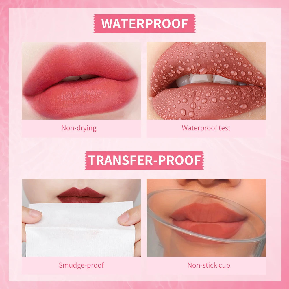 6Colors Water Lip Stain Lip Glaze Long Lasting Lip Ink Face Lip Dual Purpose Waterproof Liquid Cosmetic Makeup 250805